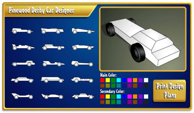 pinewood derby car designs